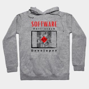 Software Full- Stack Developer motivational design Hoodie